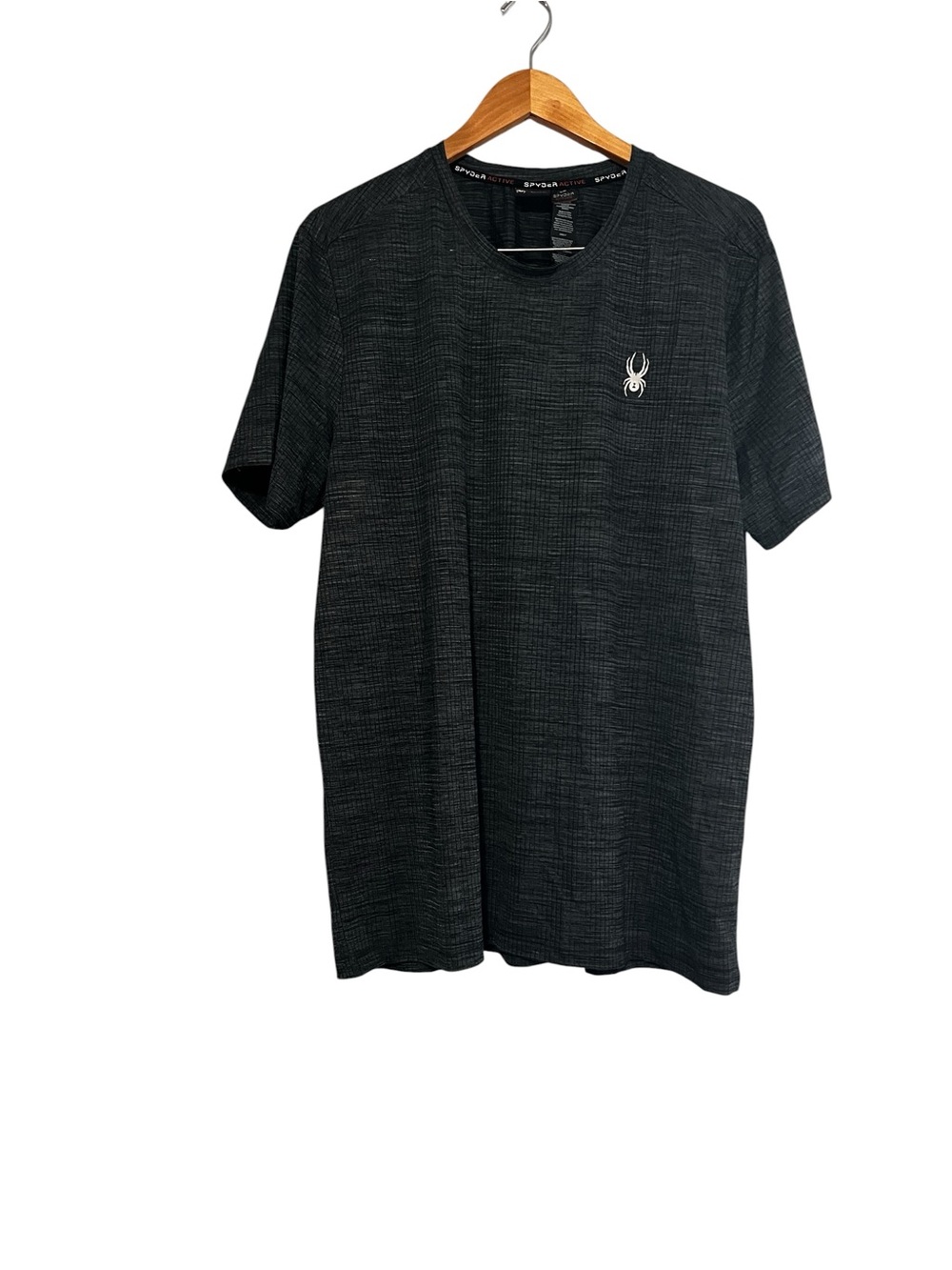 Spyder Active Men’s  Gray  Performance Crew Neck Tee
